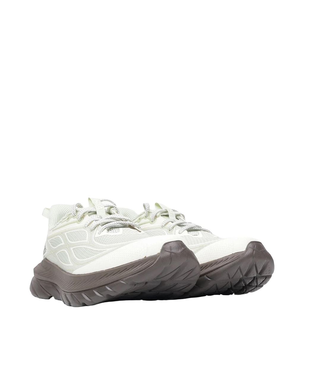 Hoka One One White Sneakers Mach Remastered Morning Dew-Cliff Dew/Cliff Synthetic/Textile/Tpu for men