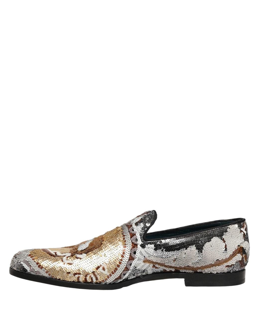 Dolce & Gabbana Black Dolce & Gabbana Sequined Slip-On Loafer for men