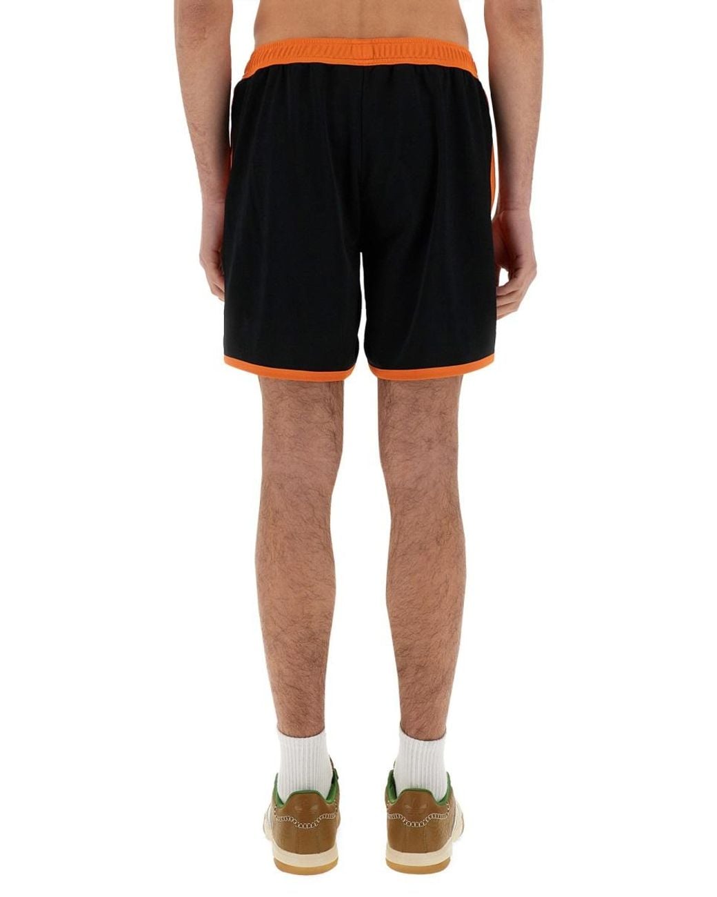 Wales Bonner Black Jersey Shorts Polyester for men