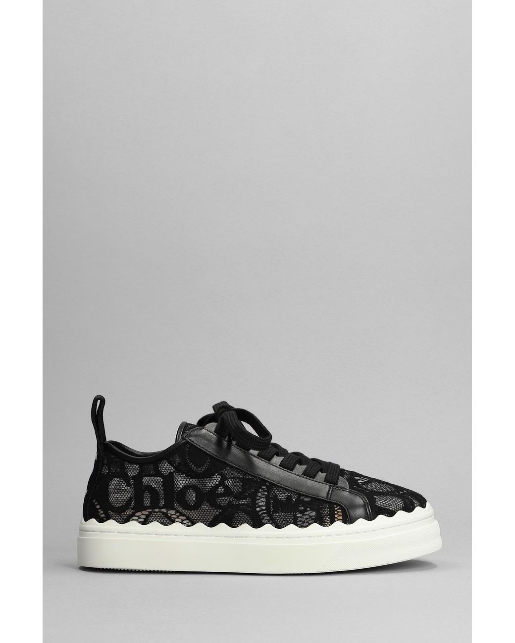 Chloé Lauren Sneakers In Black Suede in Grey | Lyst UK