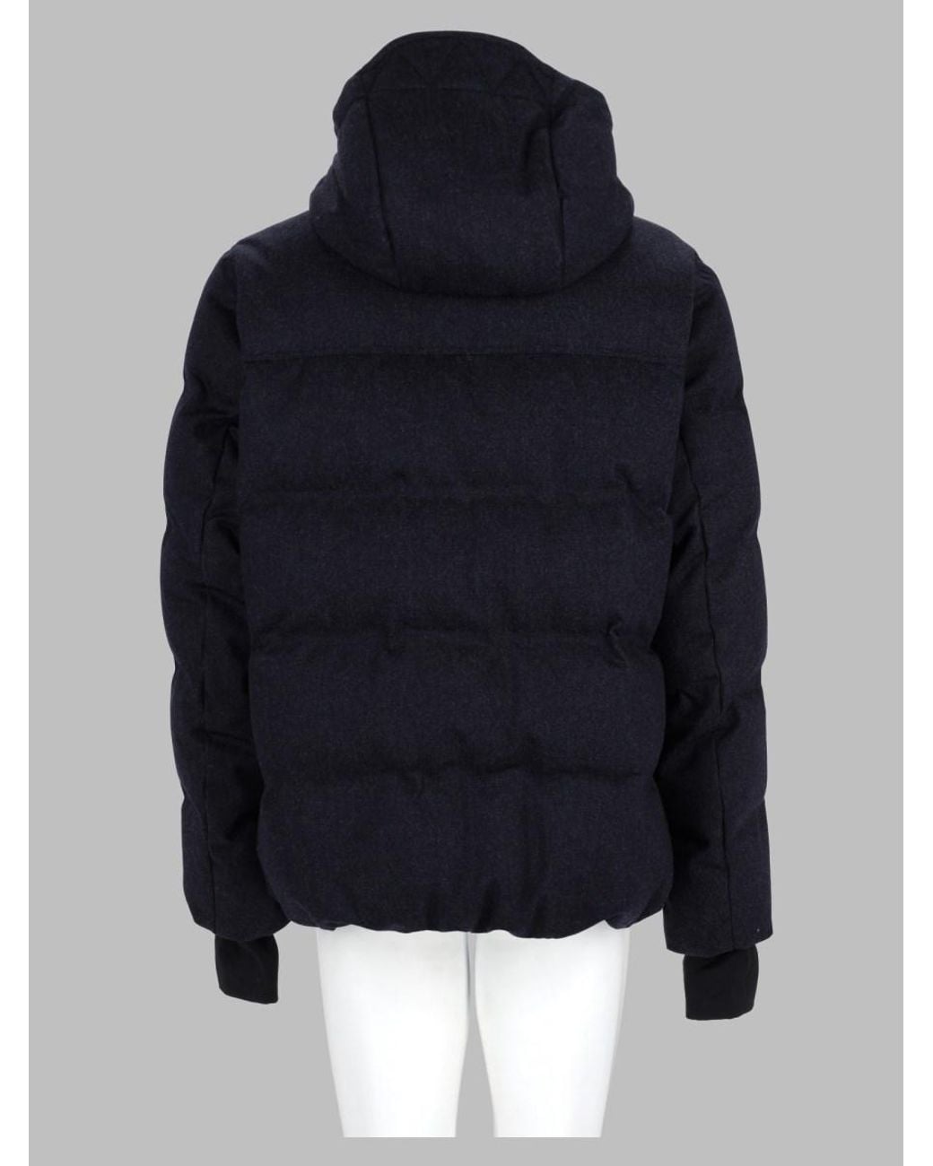 Moncler Blue Servance Padded Ski Jacket With Hood Virgin Wool for men
