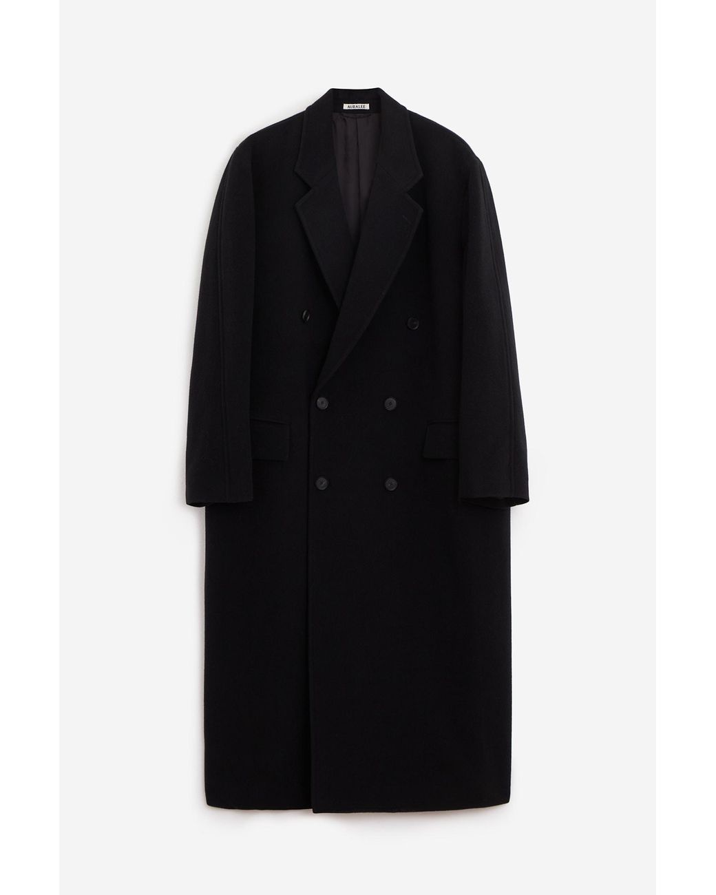 AURALEE Mosser Chesterfield Coat in Black for Men | Lyst