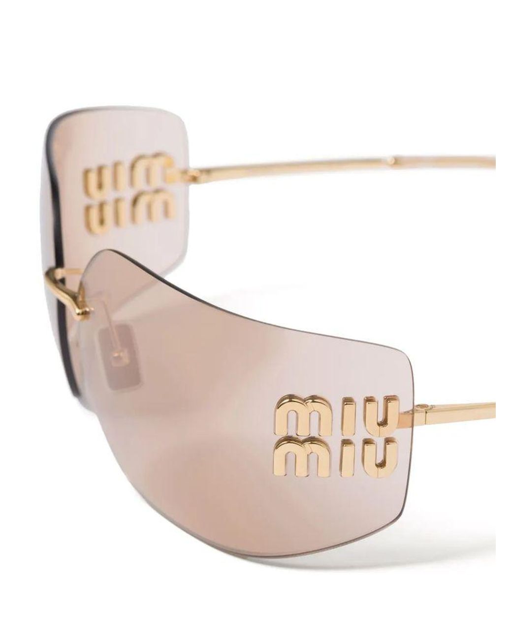 Miu Miu Pink Runway Square-Frame Sunglasses