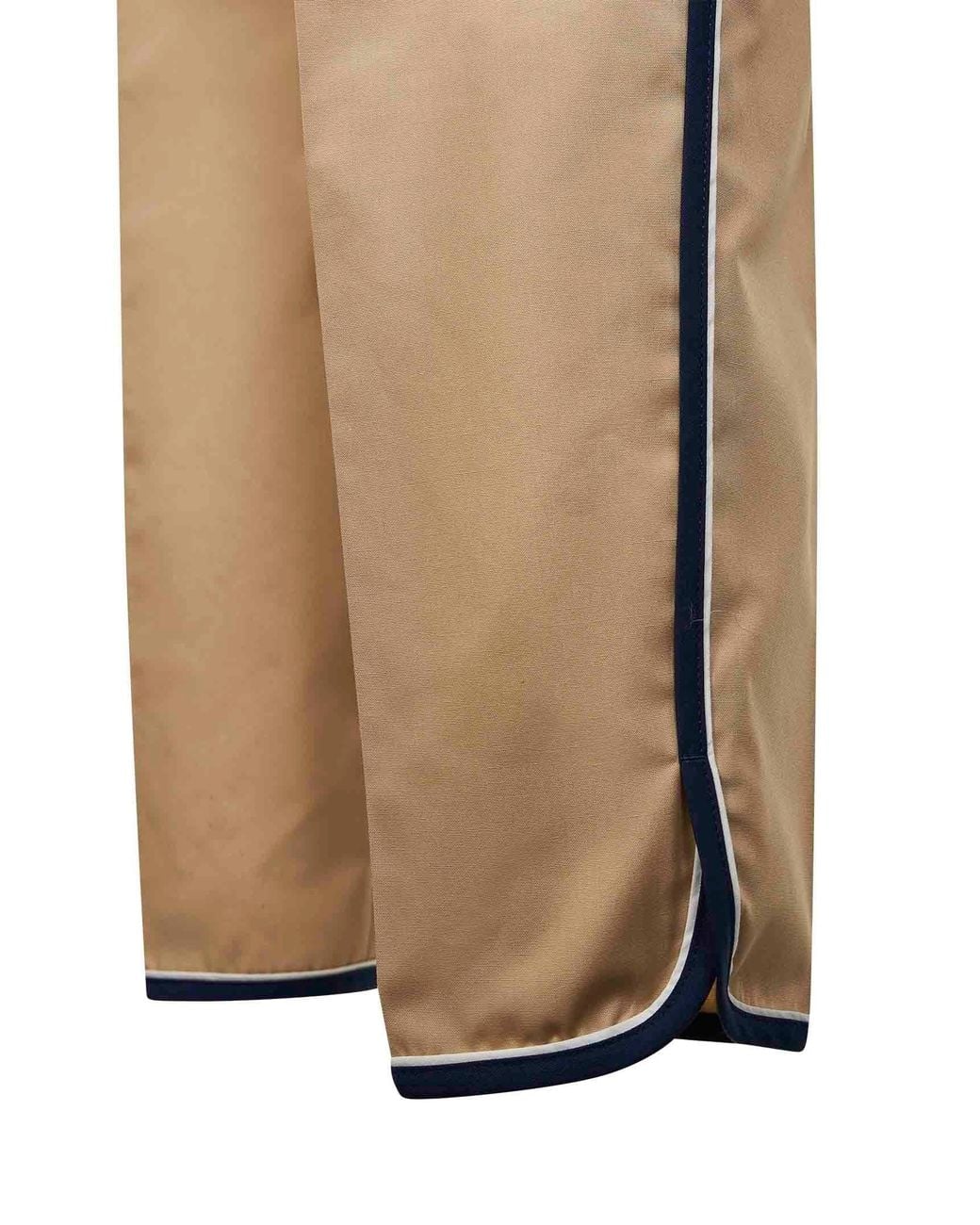 Prada Natural Desert Twill Trousers With Tapered Leg Polyester