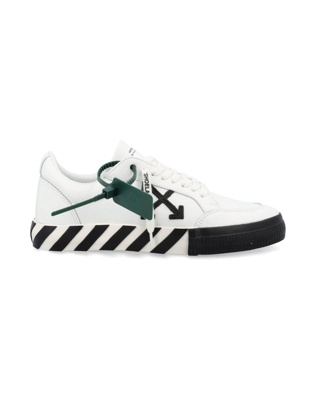 Off-White c/o Virgil Abloh Off- Low Vulcanized Leather Sneakers in ...