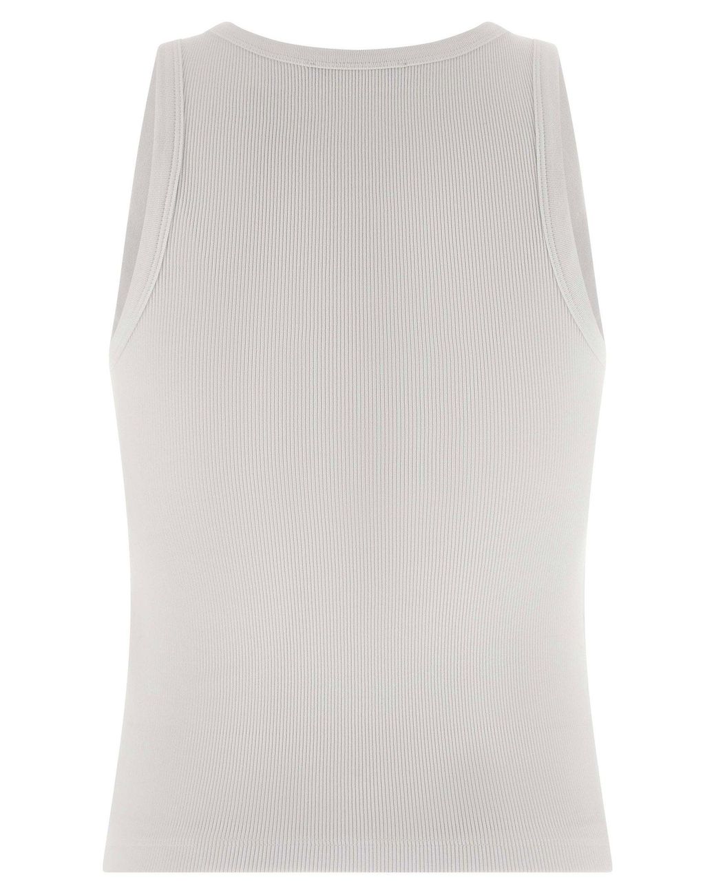 Givenchy Gray Logo-Embroidered Tank Top