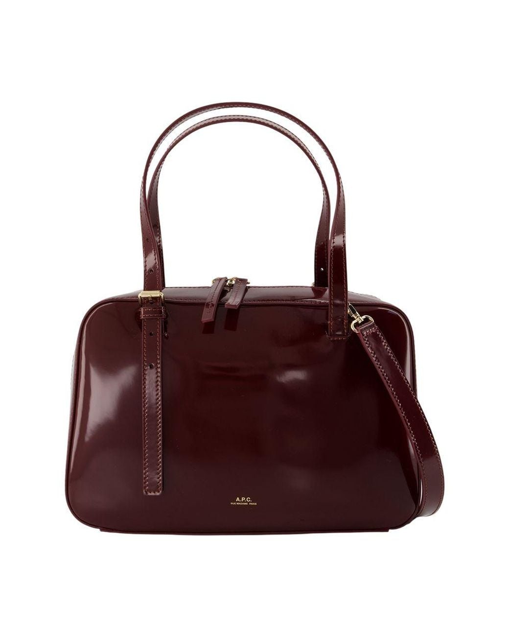 A.P.C. Purple Virginie Box Purse