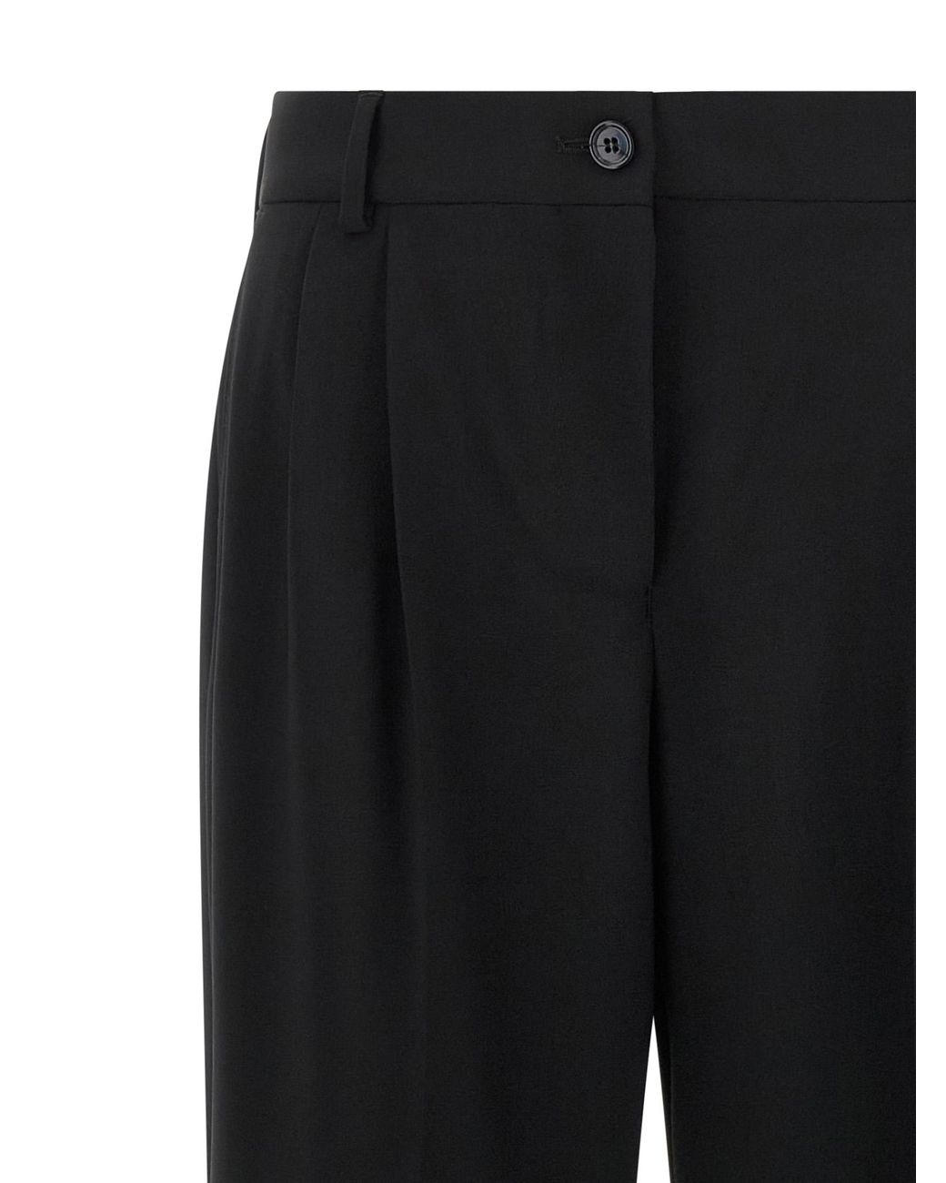 Dolce & Gabbana Black Virgin Wool Casual Pants