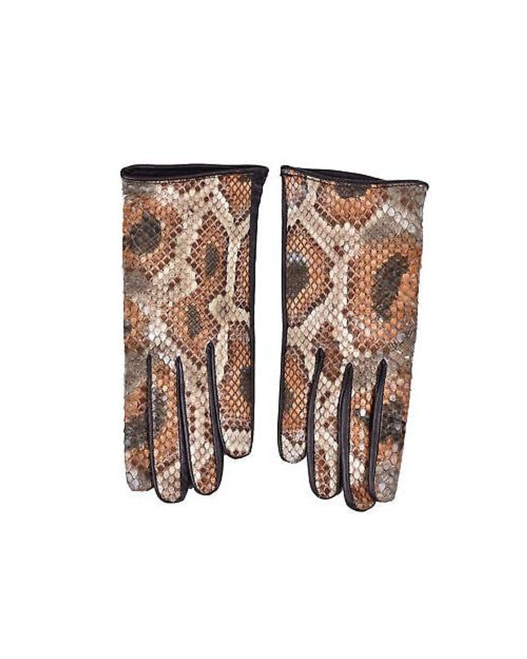 Brunello Cucinelli Brown Army Leather Gloves