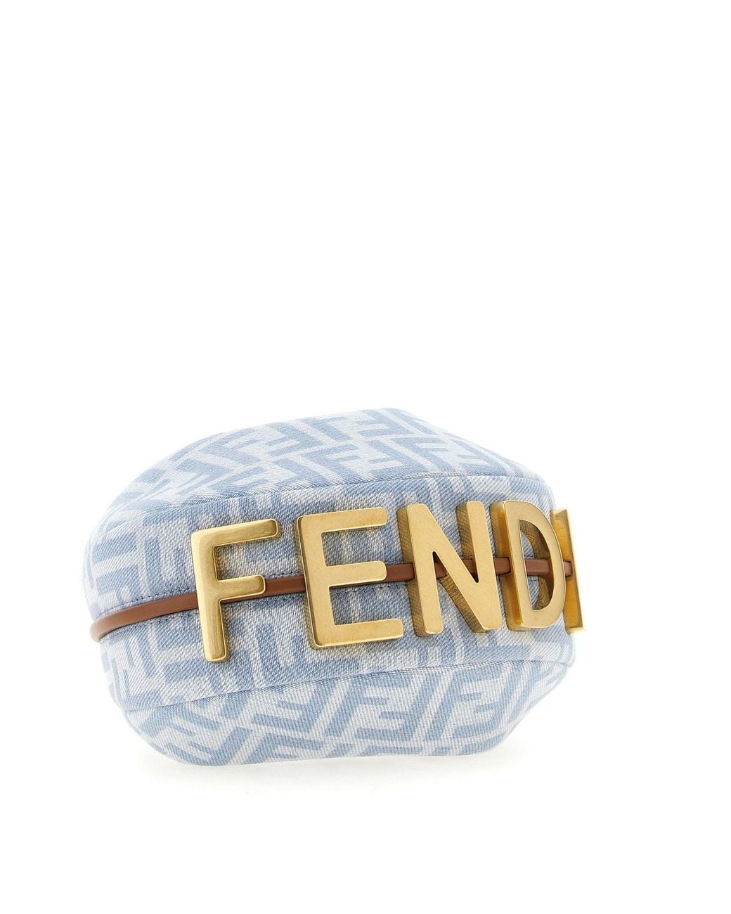 Fendi Blue Graphy Hobo Bag