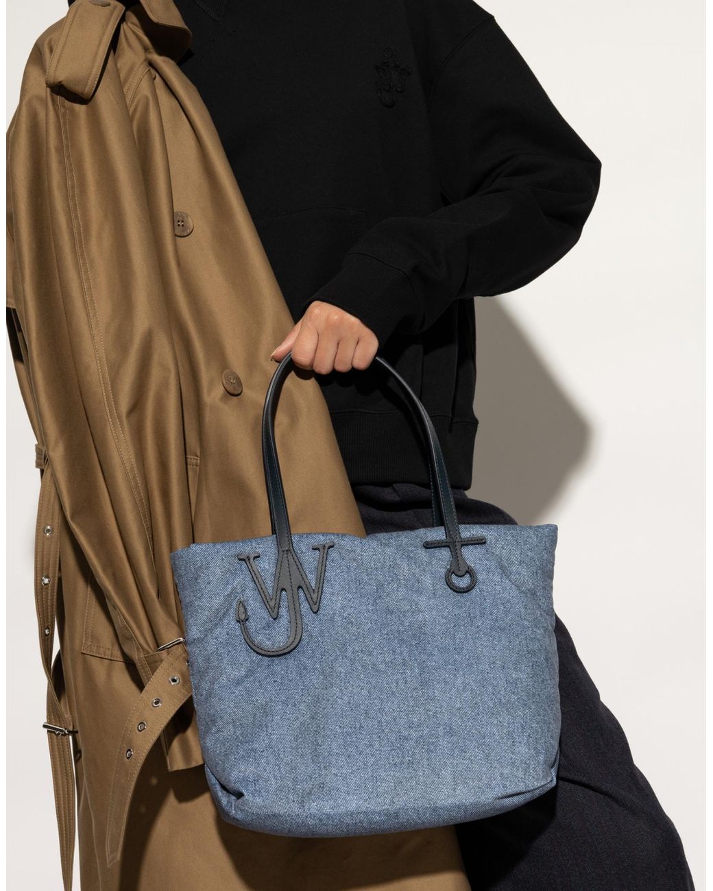 J.W. Anderson Blue Small Puffy Anchor Logo Tote Bag