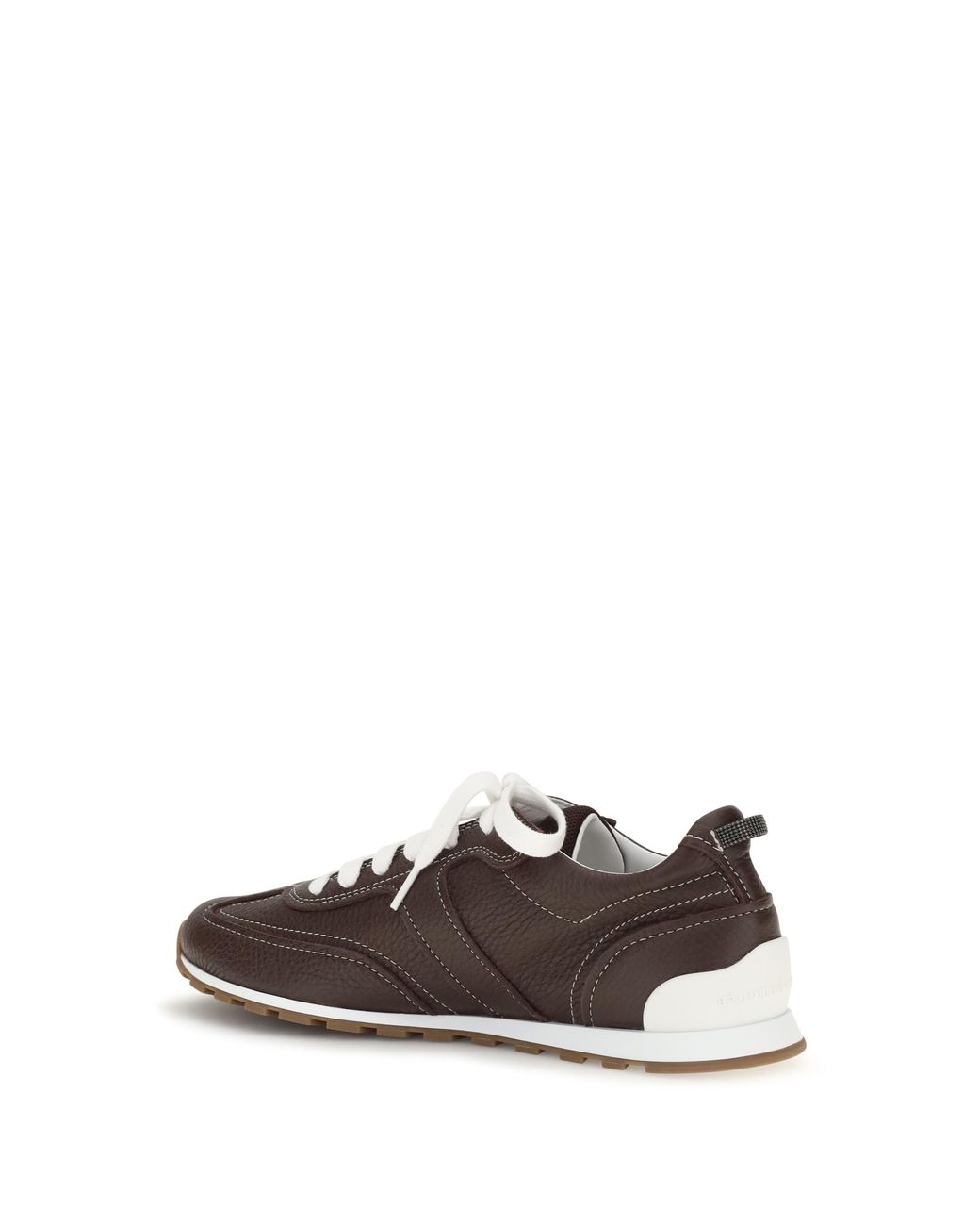 Brunello Cucinelli White Leather Sneakers Trainers