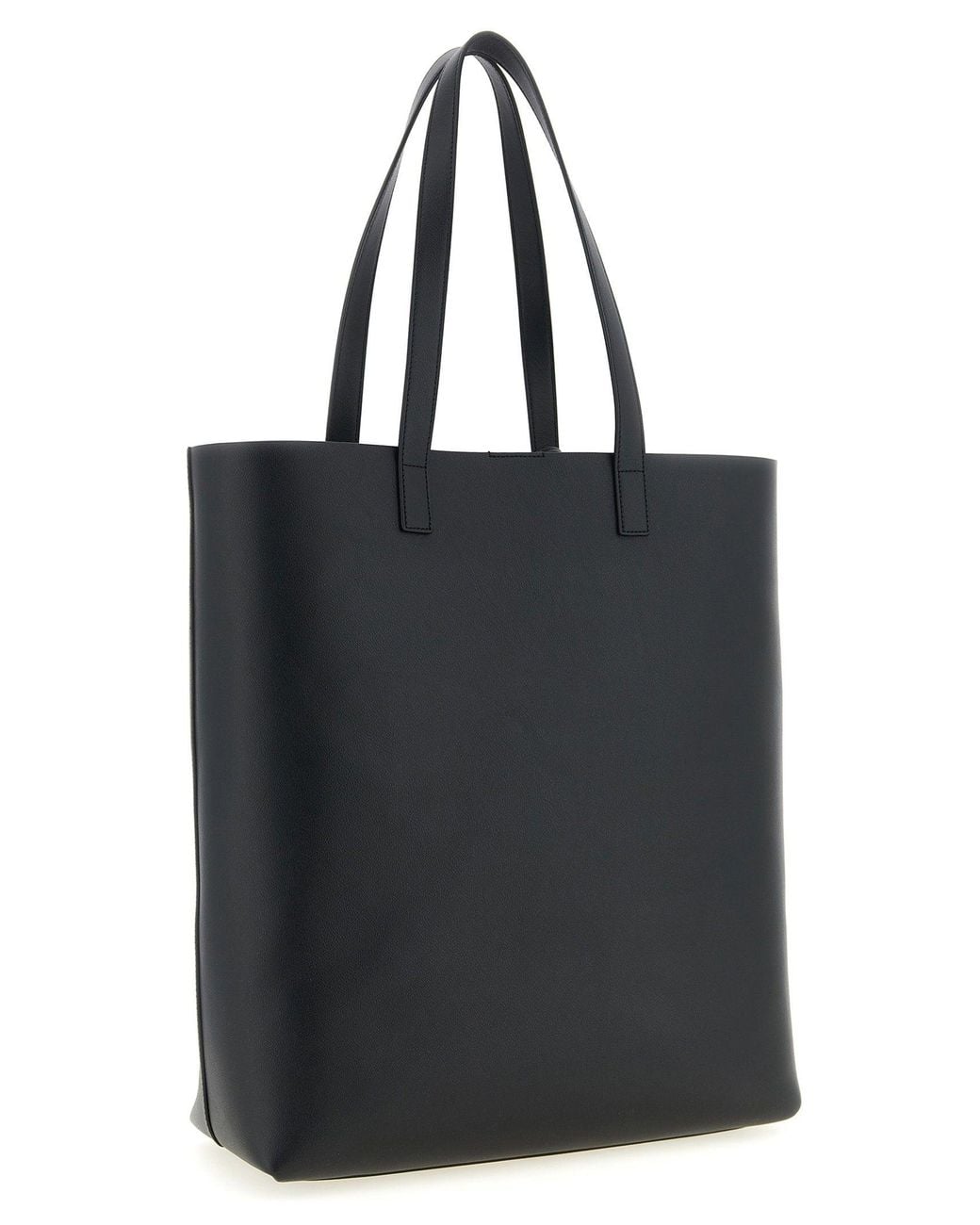 Saint Laurent Black Leather Tote Bag