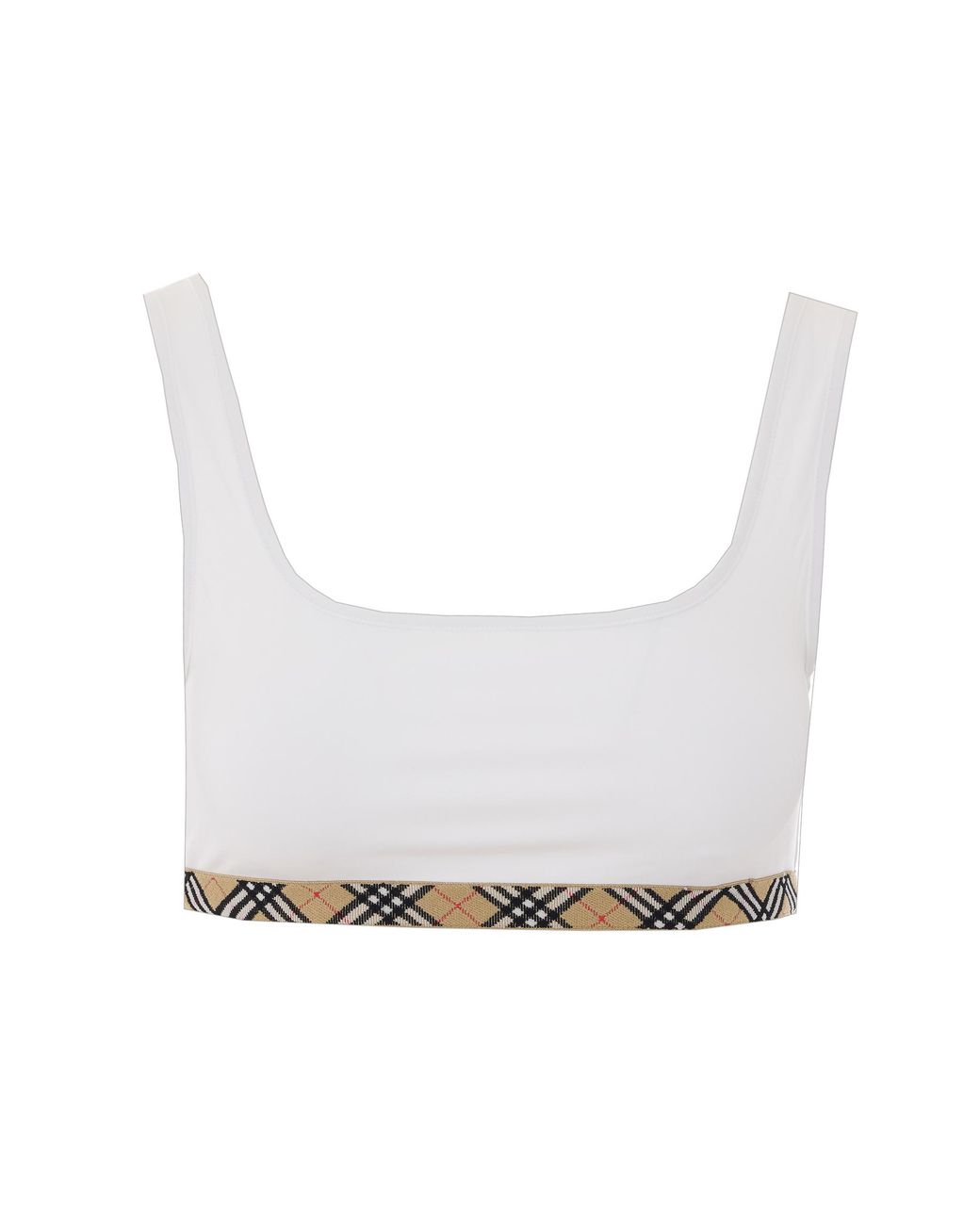 Burberry White Top Polyamide