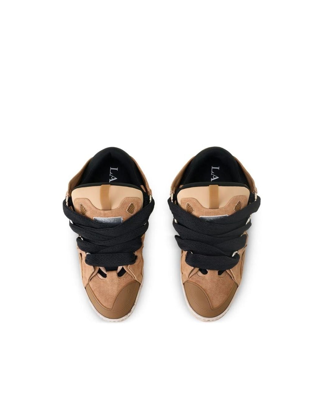 Lanvin Brown Curb Sneakers