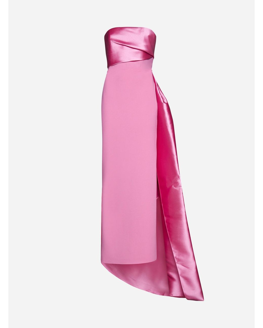 Solace London Kinsley Strapless Maxi Dress in Pink | Lyst