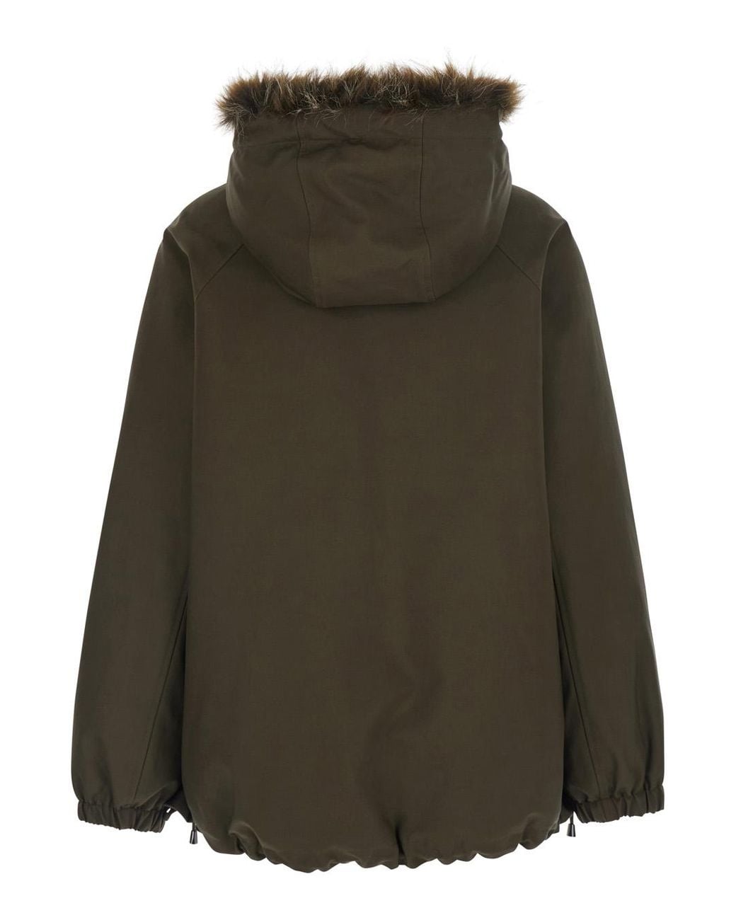 VALENTINI 1972 Green Reversible Parka Cotton Coat