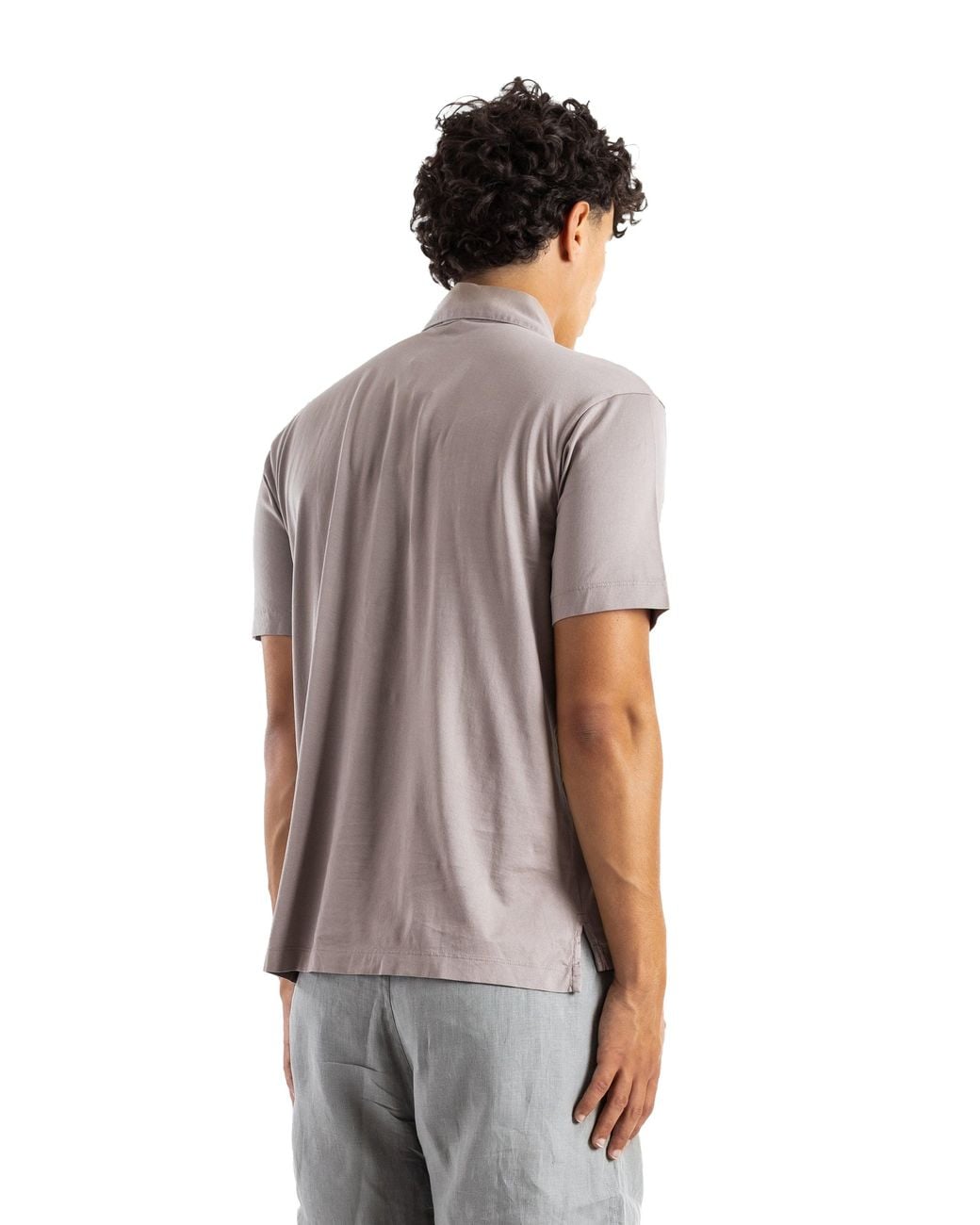 Handvaerk Gray Handvaerk Pima Cotton Polo Shirt for men