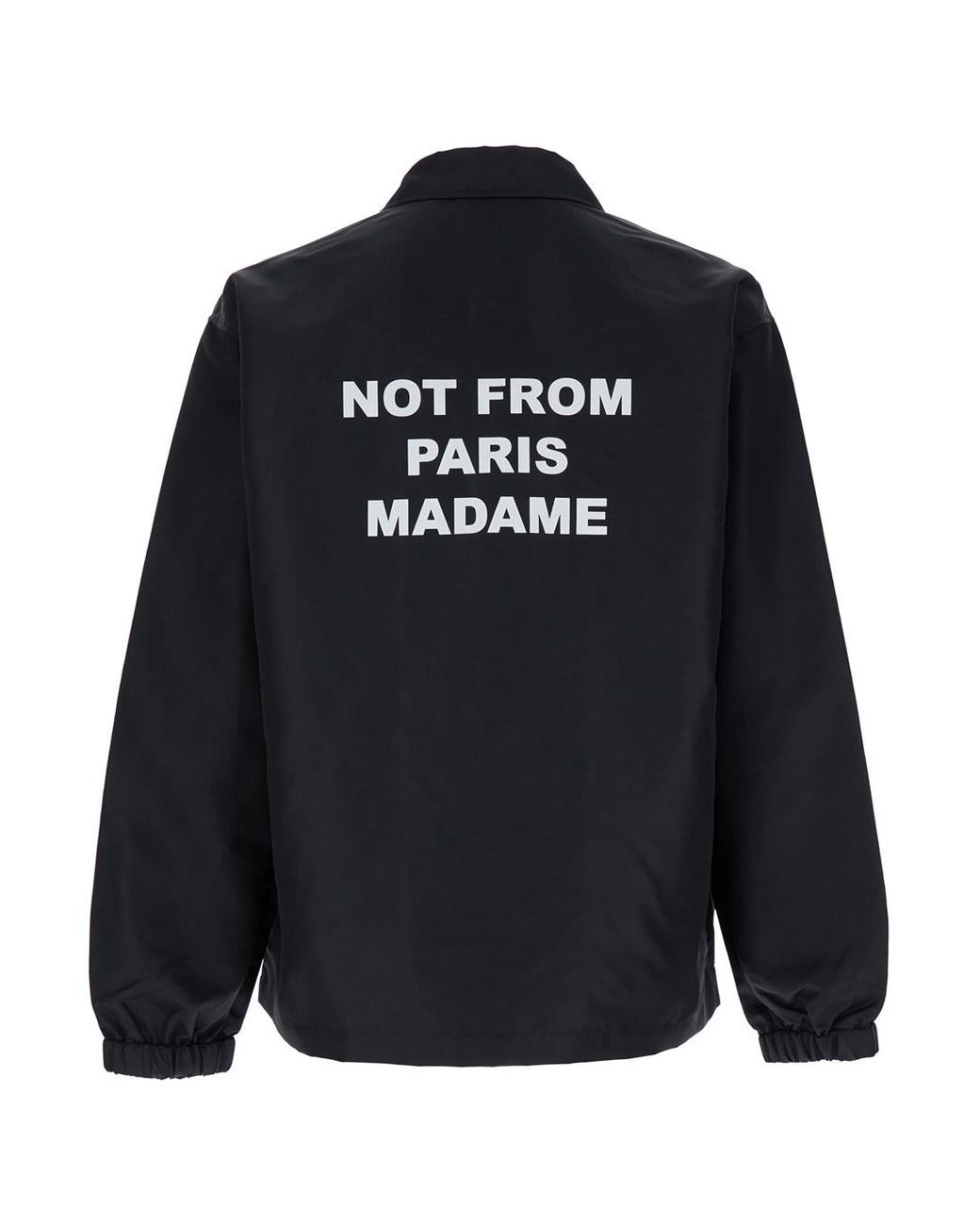 Drole de Monsieur Blue Technical Fabric Logo Jacket For Nylon Outerwear for men
