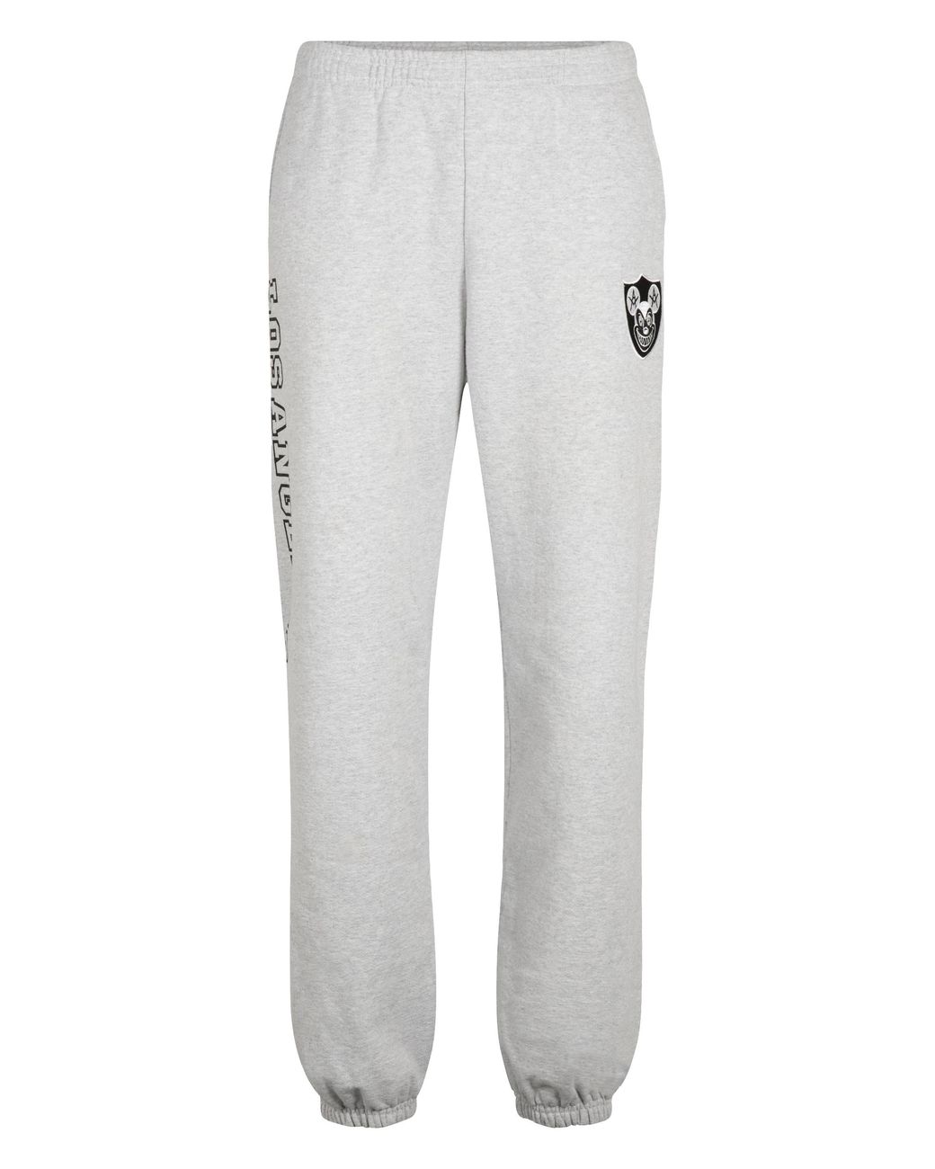 Local Authority Gray Cotton Track-Pants for men