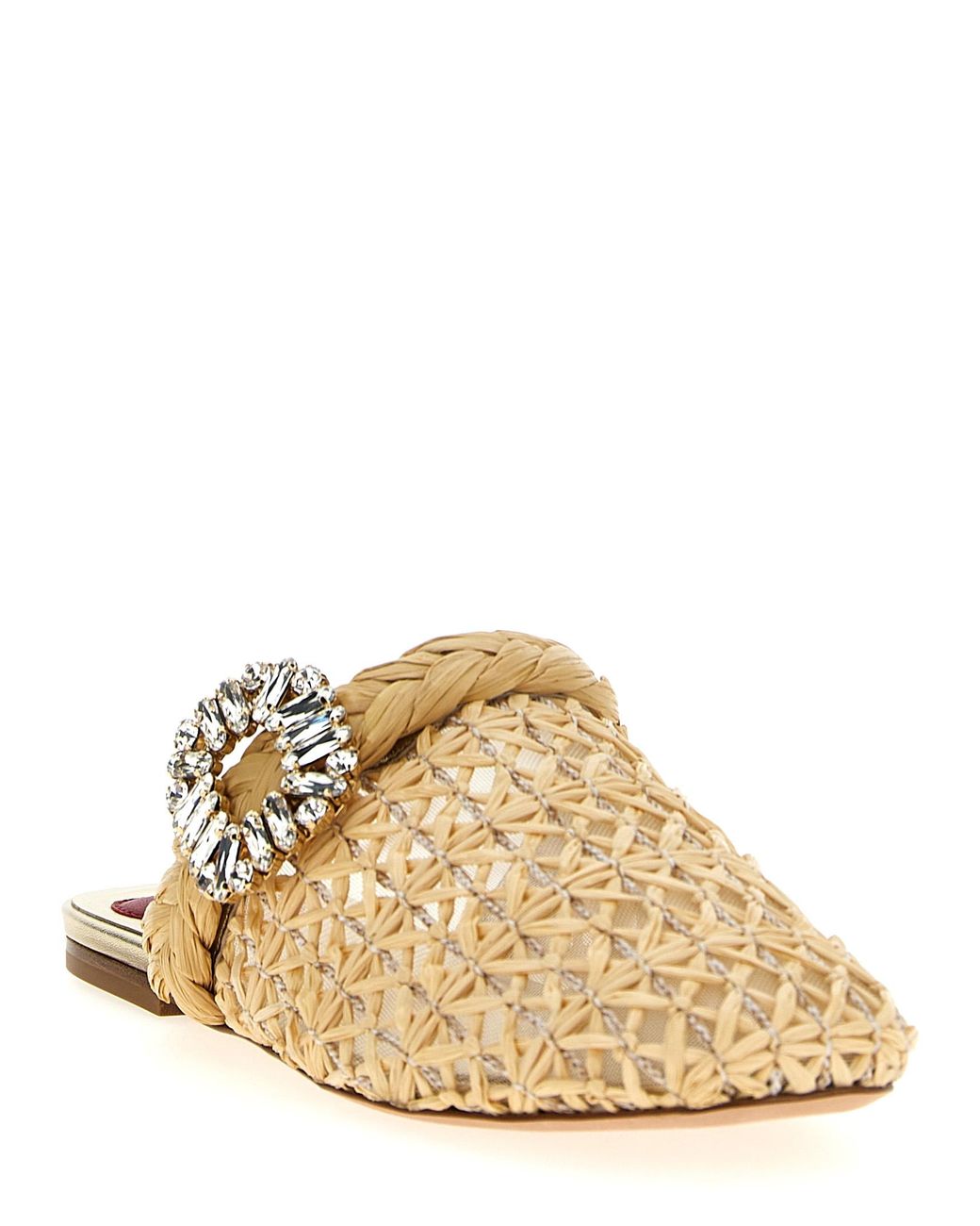 Roger Vivier Natural 'Bab Viv' Mules
