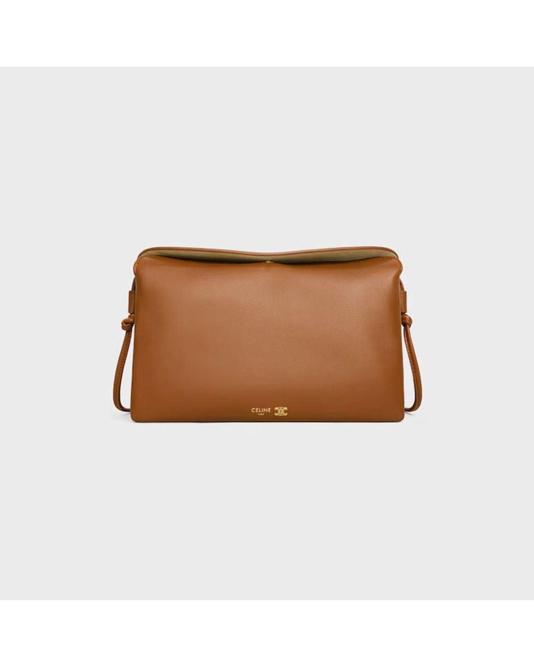 Céline Brown Celine Caramel Leather Shoulder Bag — Caramel