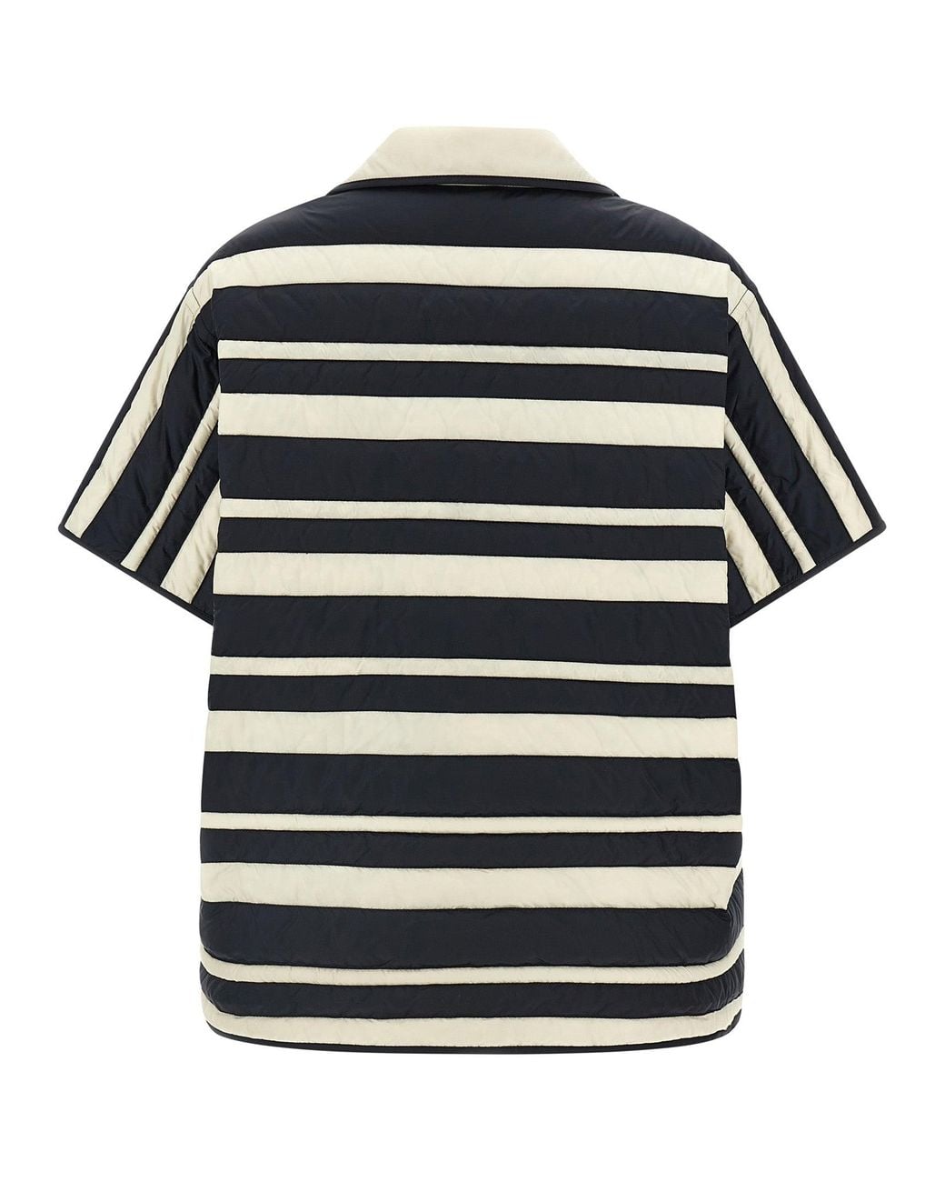 Moncler Black Moncler Striped Technical Padded Down Jacket