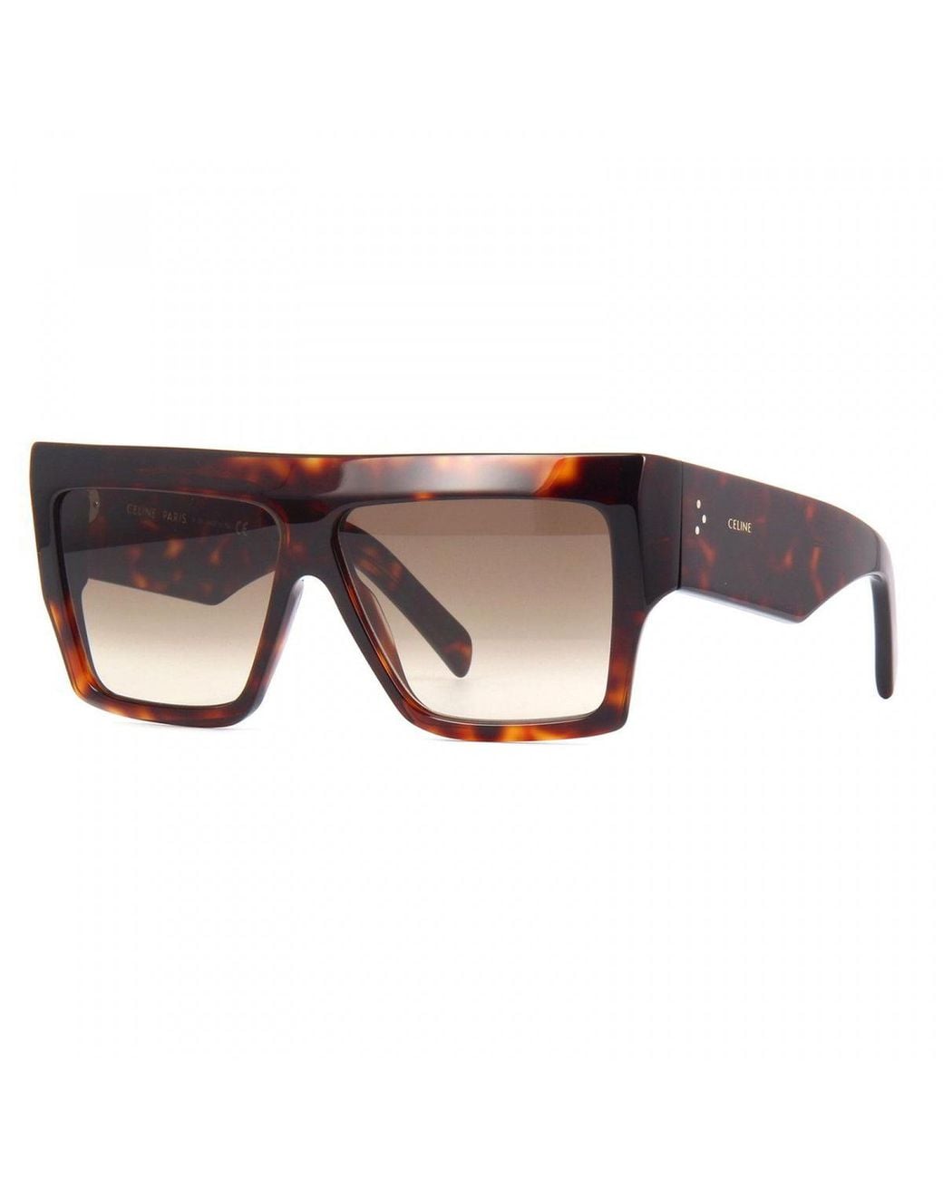 Céline Brown Sunglasses Square Full Rim, Frame And Gradient Lens Cl40092I52F
