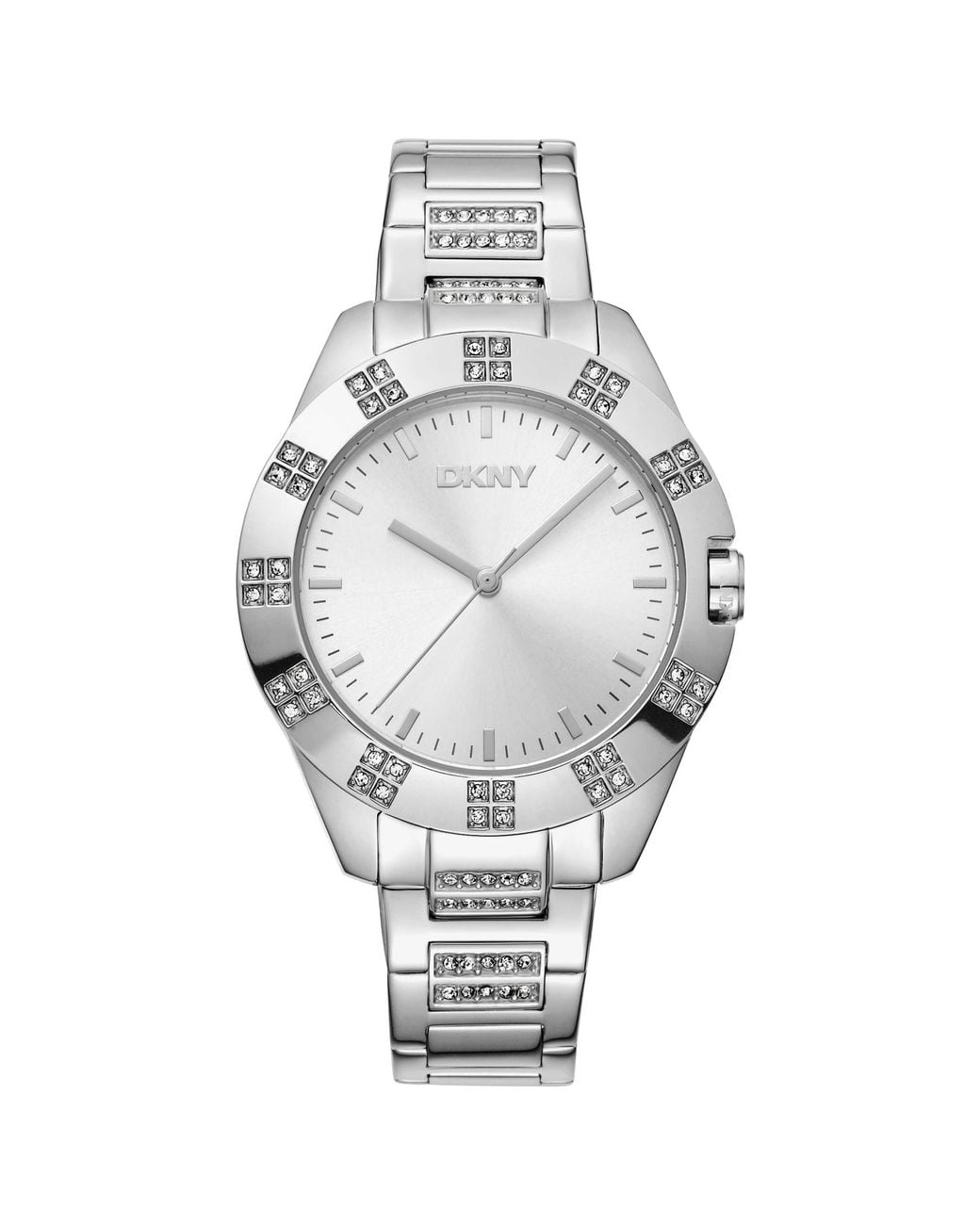 DKNY Metallic Dkny Crystal-Set Quartz Watch