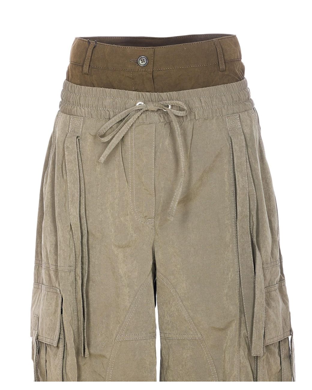 Dolce & Gabbana Natural Dolce&Gabbana Waxed Faille Pants
