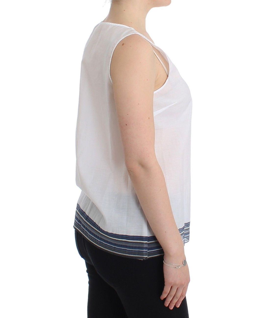 Ermanno Scervino Gray Top Blouse Tank Shirt Sleeveless