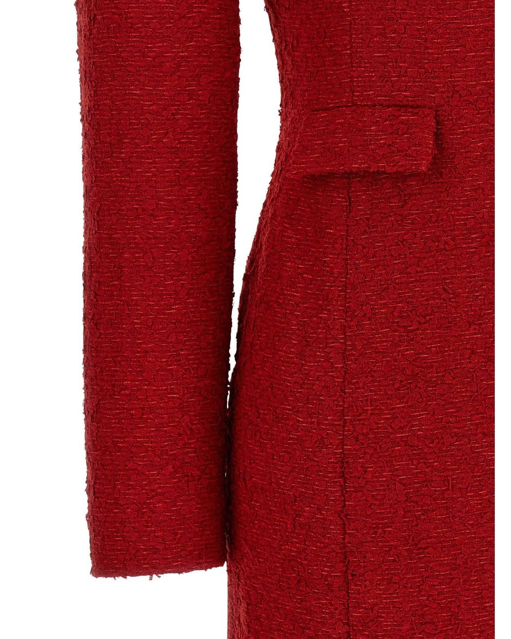Magda Butrym Red Blazer Dress