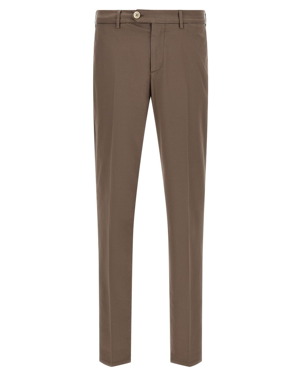 Brunello Cucinelli Gray Cotton Casual Pants for men