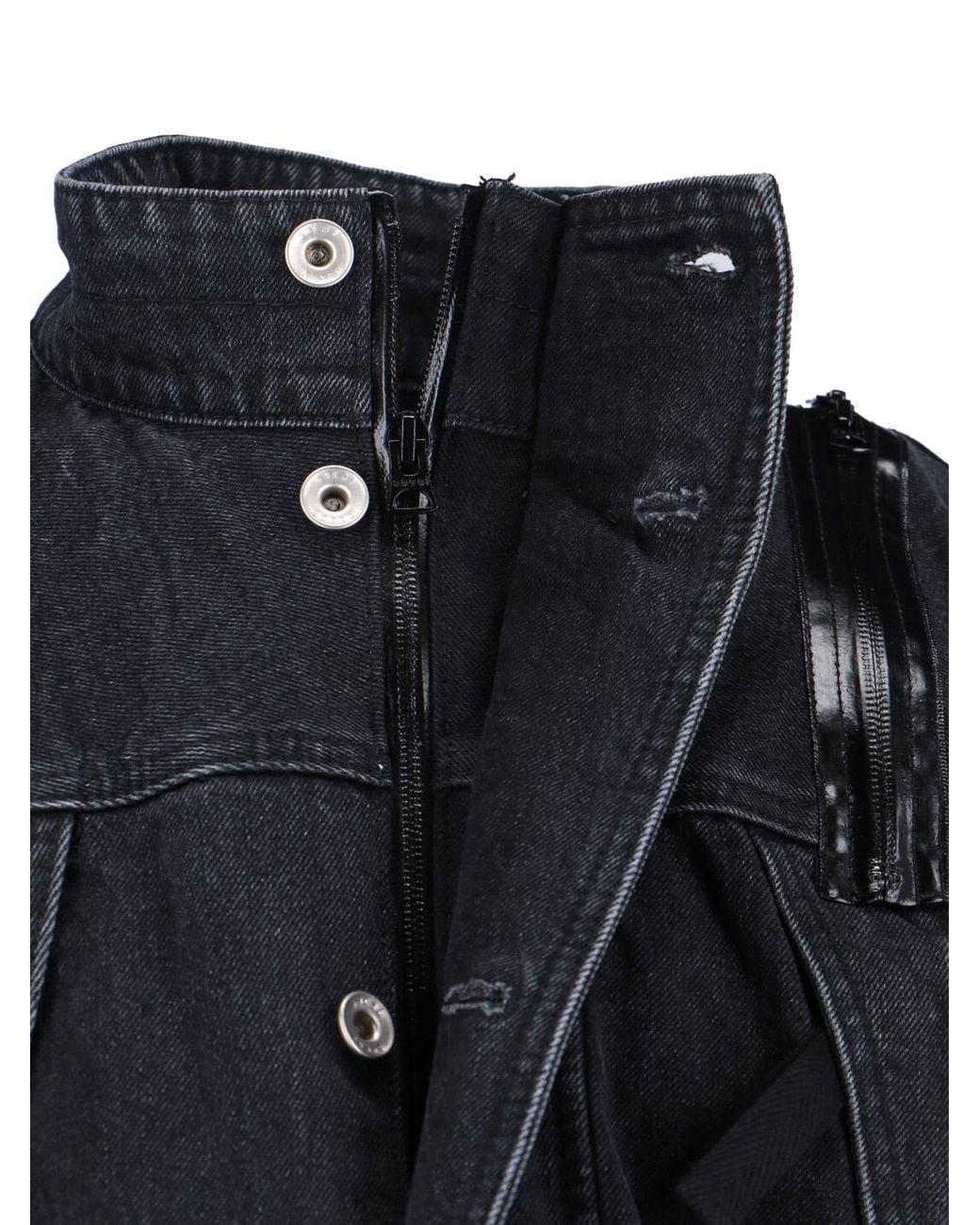 Sacai Black Jackets Cotton for men