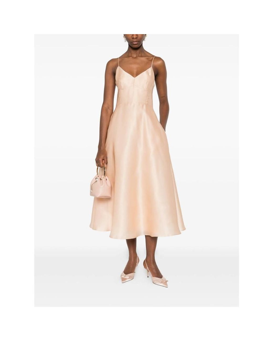 Alberta Ferretti Pink Dresses Neutral