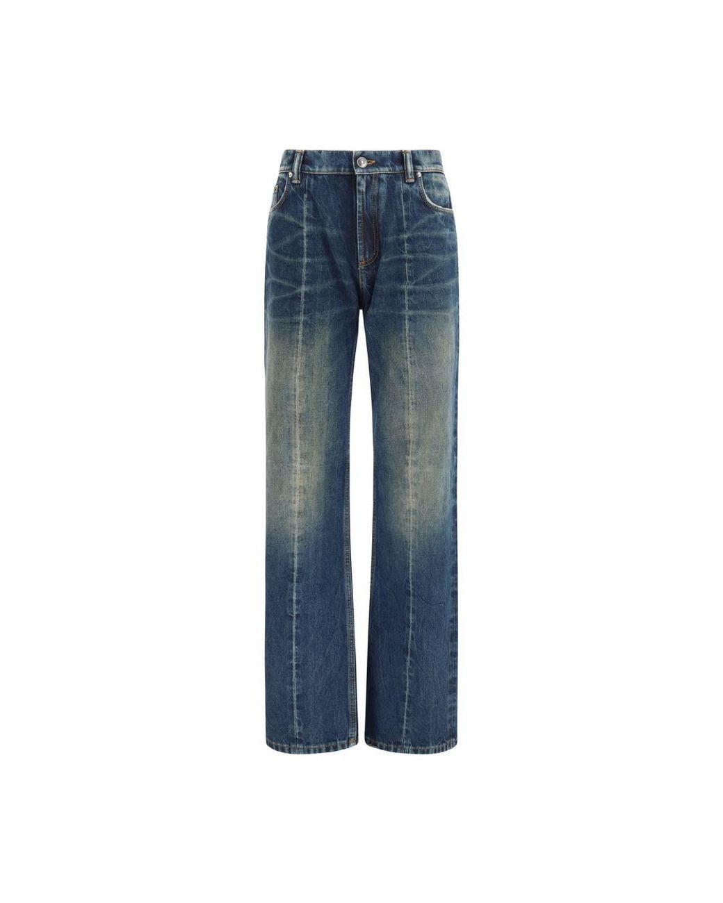 Versace Blue Cotton Straight