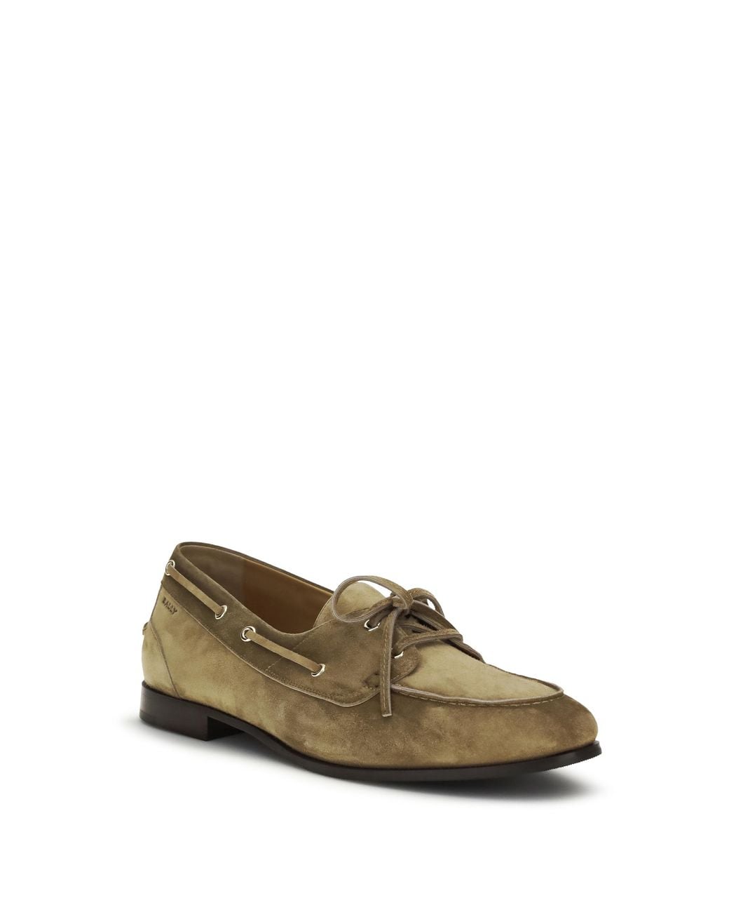 Bally Metallic Loafers Plume Suede Buffalo Leather for men