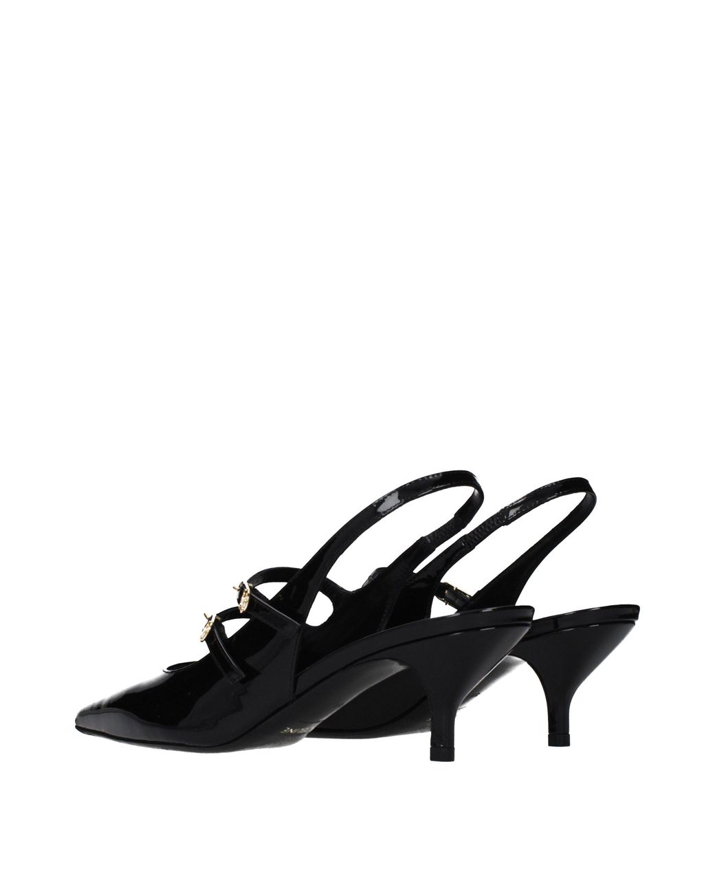 Céline Black Judy Sandals Patent Leather