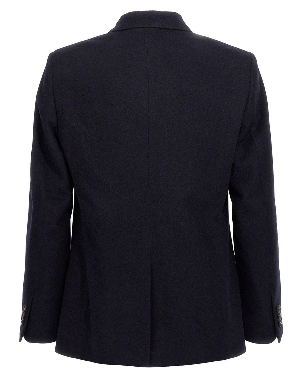 Etro Blue Cashmere Double-Breasted Blazer for men