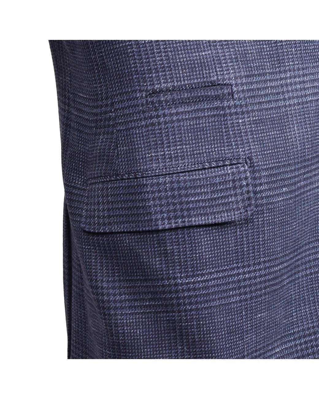 Brunello Cucinelli Blue Wool Blend Plaid Blazer Clothing for men