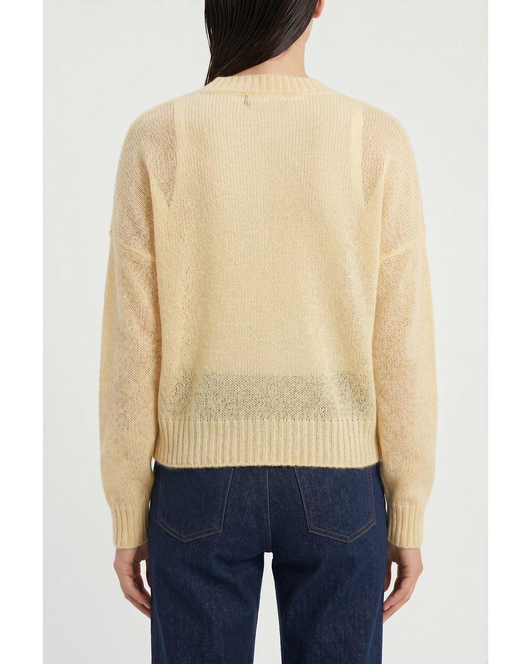 Brunello Cucinelli Blue Light Wool Blend Sweater
