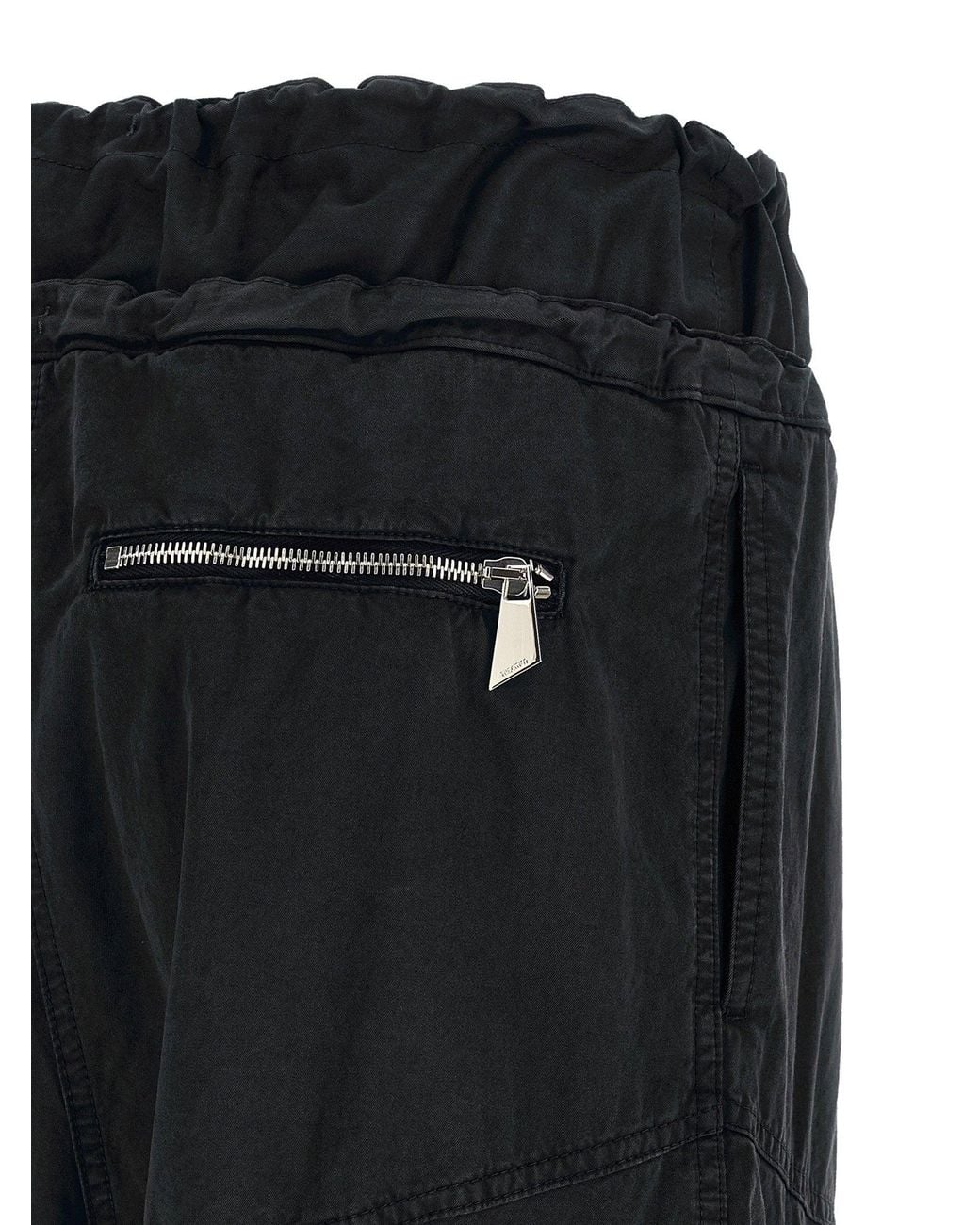 The Attico Oversized Parachute Cargo Cargo Pants in Black | Lyst