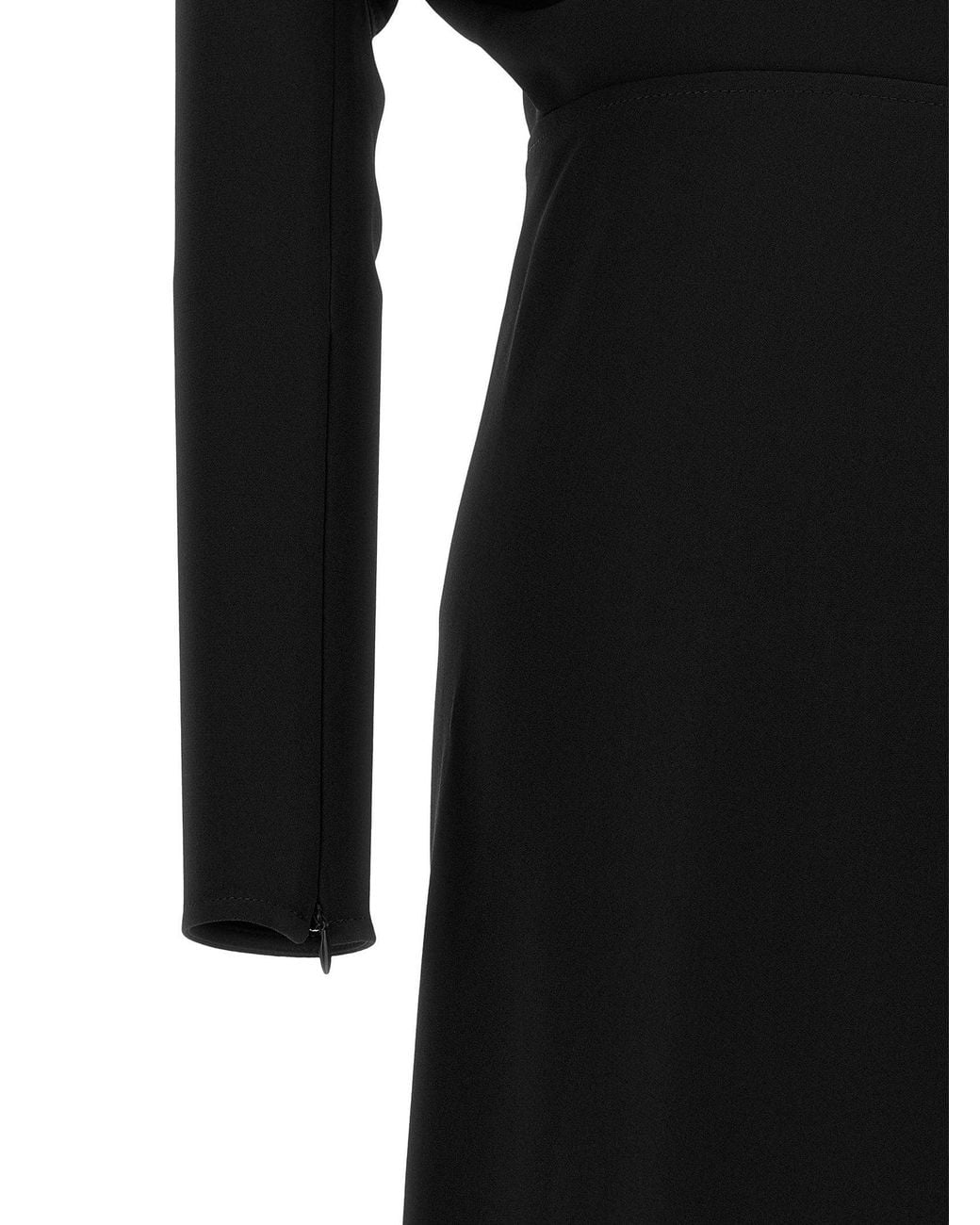 Victoria Beckham Black Dolman Sleeve Dress