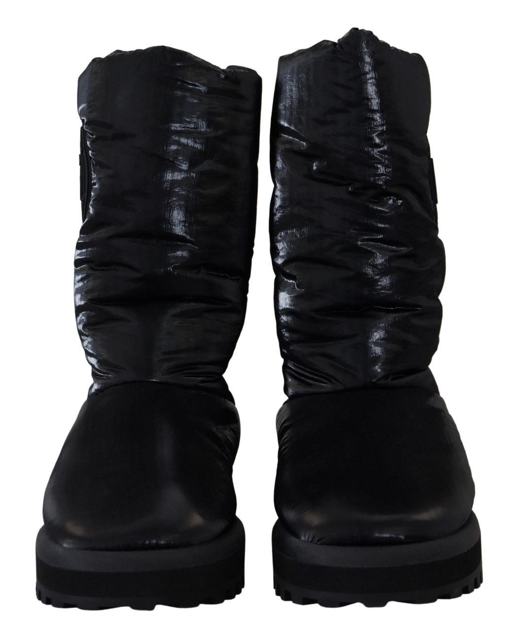Dolce & Gabbana Black Elegant Mid-Calf Boots for men