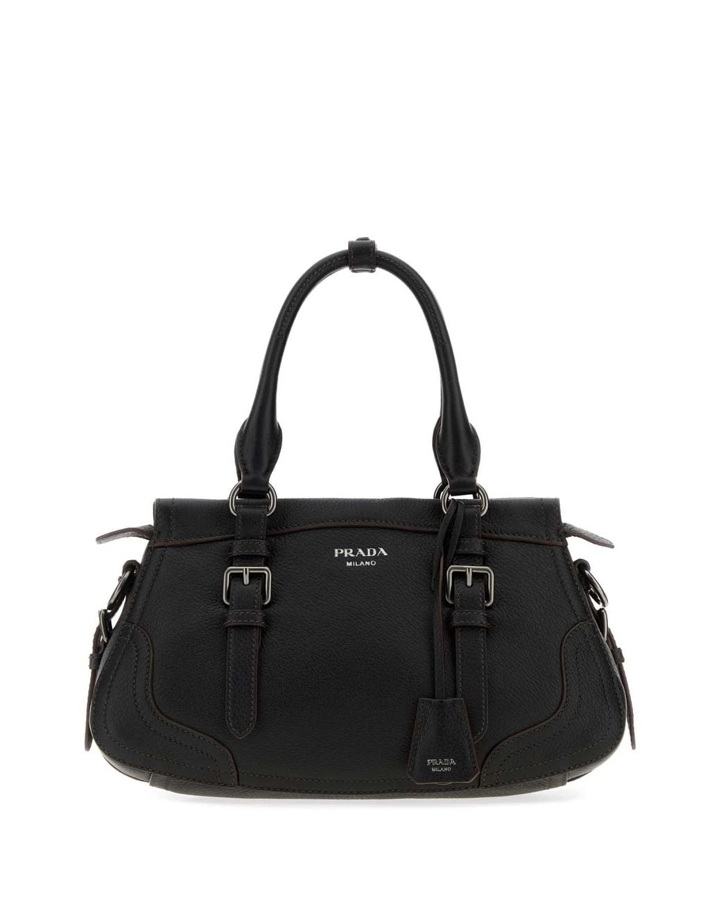 Prada Black Prada Milano Shoulder Bag