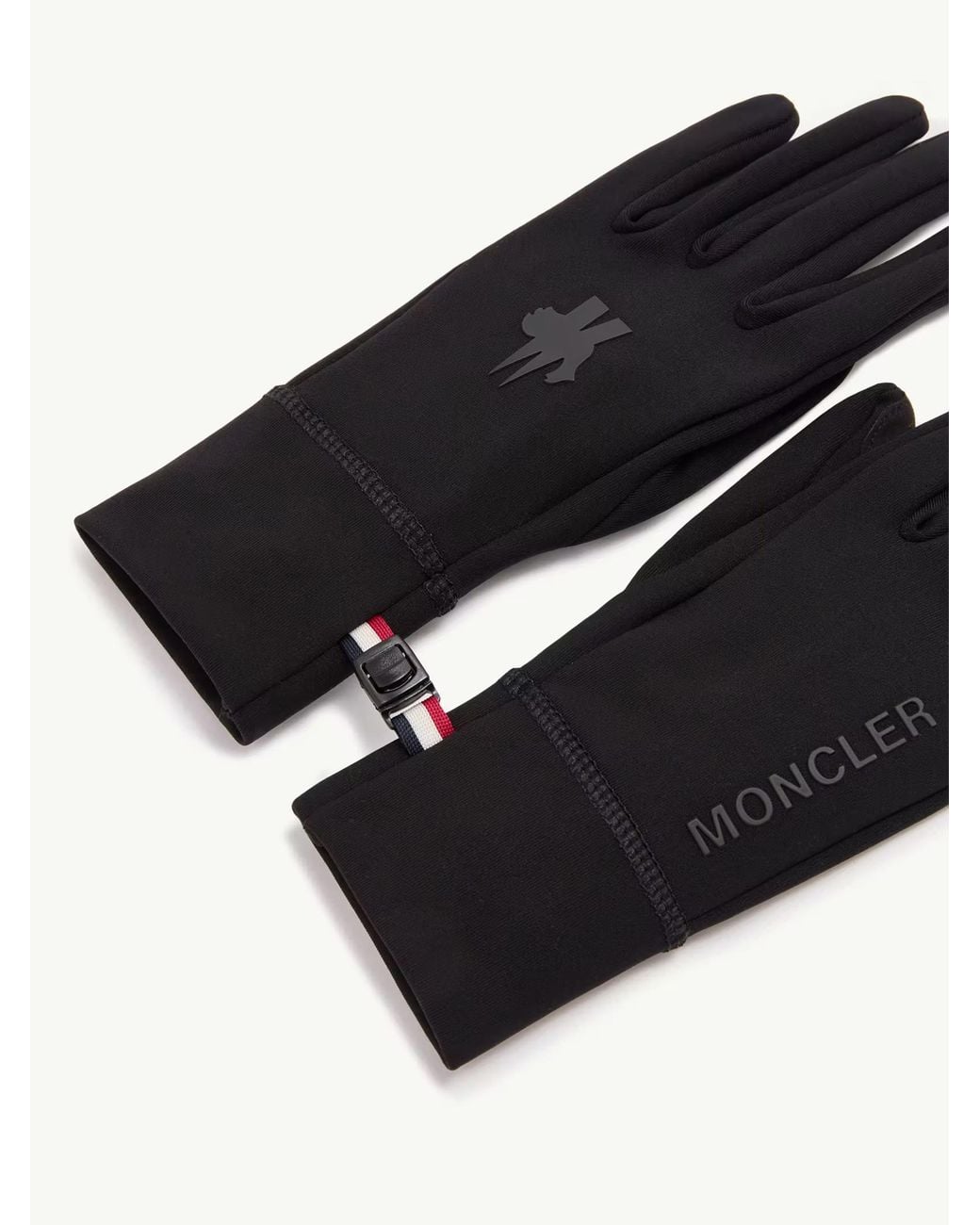 Moncler Black Gloves for men