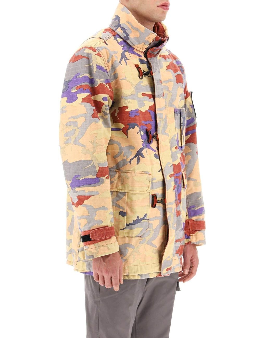 ジャケット・アウター Stone  Heritage Camo Nylon Jacket Jacket Stone Island Heritage Camo Ripstop Nylon Down Jacket