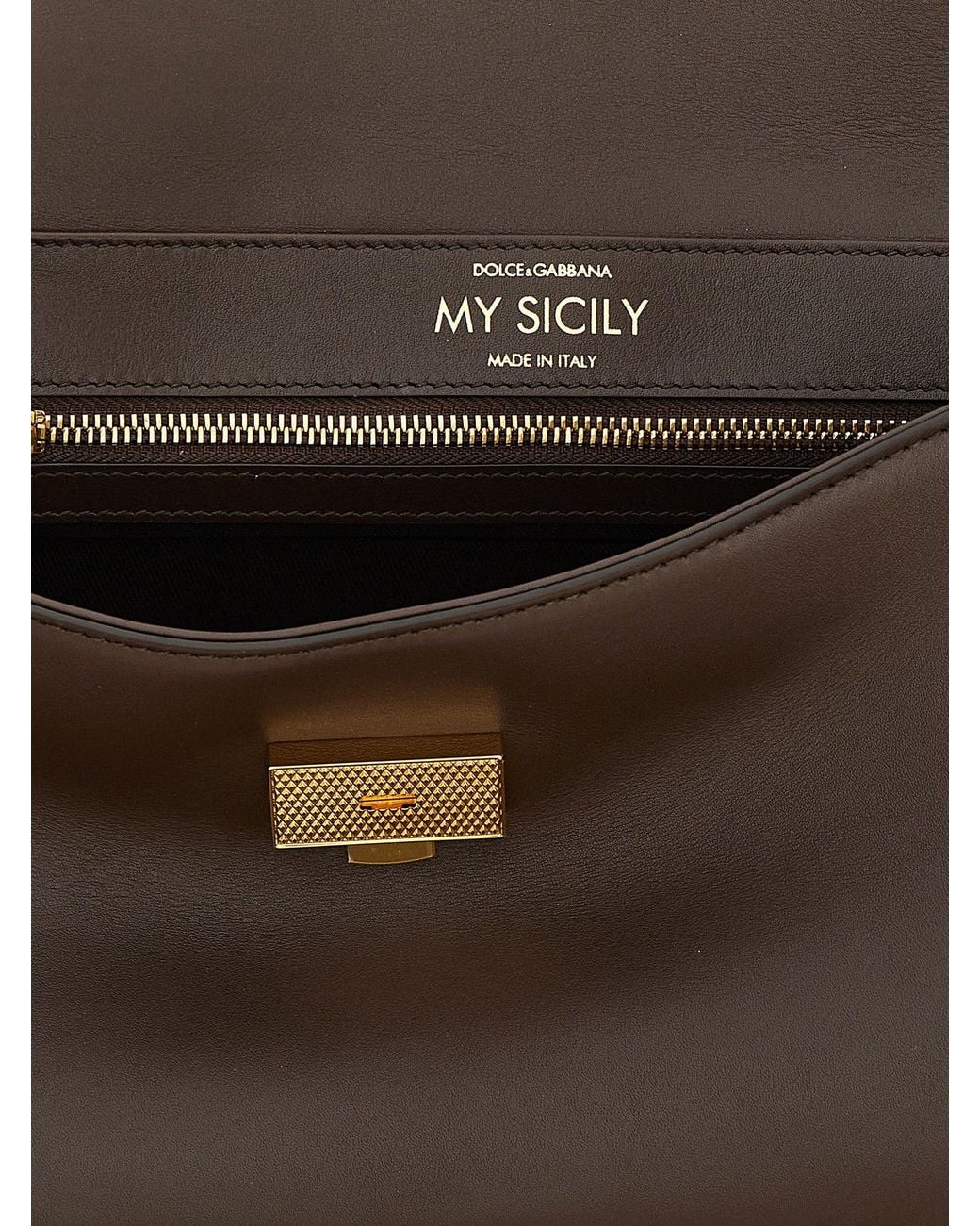 Dolce & Gabbana Black Dolce & Gabbana My Sicily Top Handle Bag