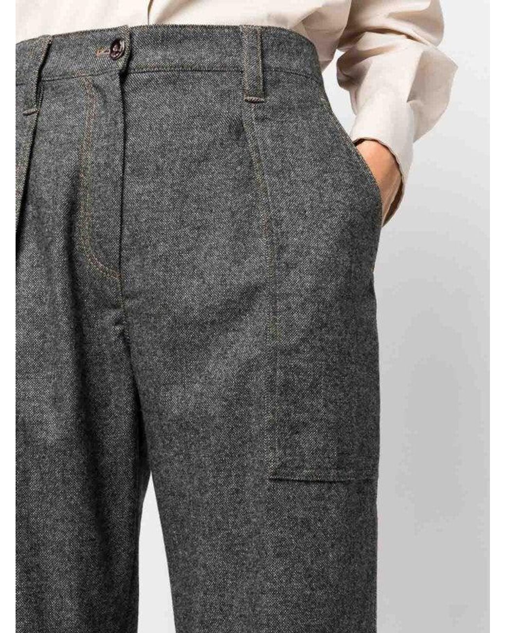 Brunello Cucinelli Gray Pants Mb104P8454_C001
