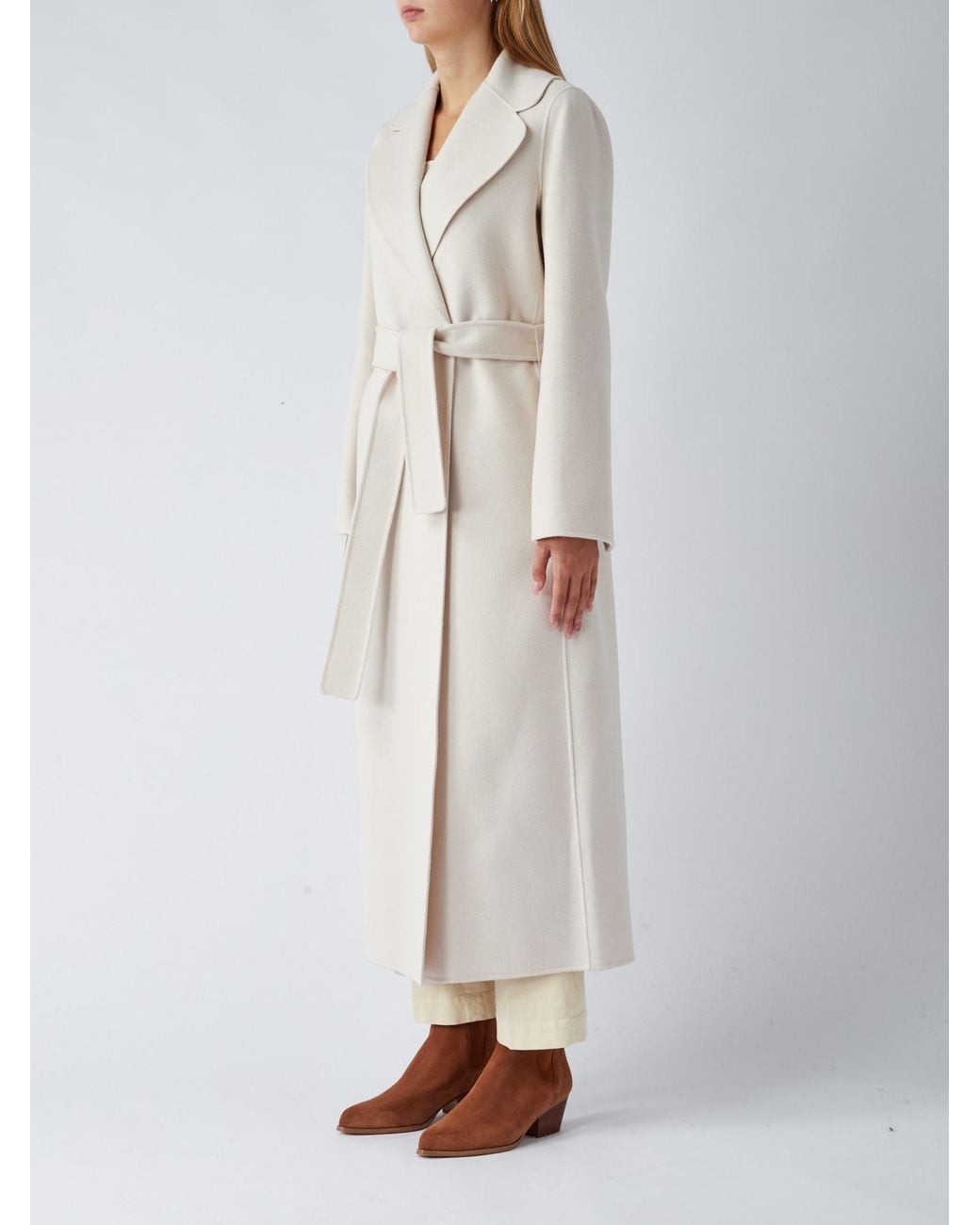 Max Mara Poldo Coat in White | Lyst